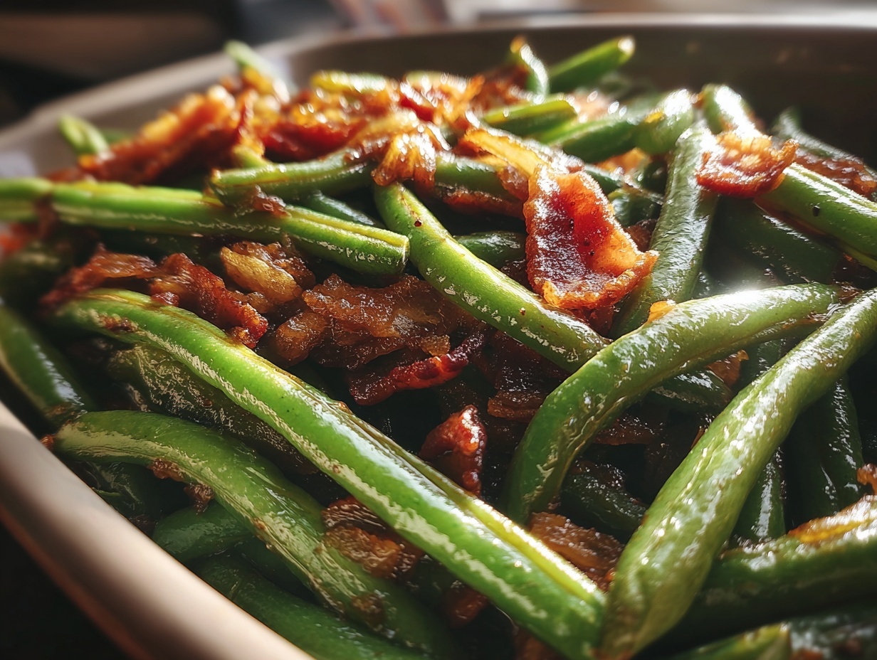 Amazing Smothered Green Beans: Taste 5 Stars