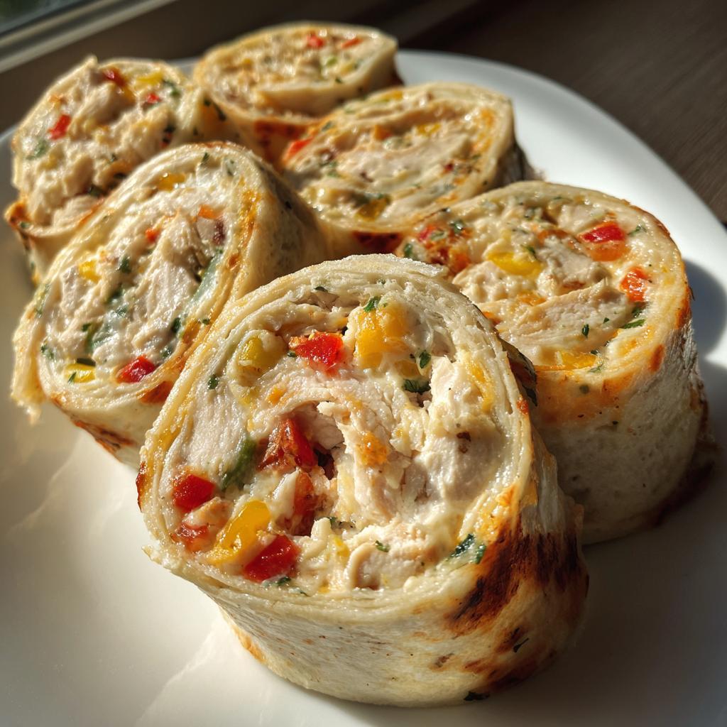 Southwest Chicken Tortilla Pinwheels - detail 2