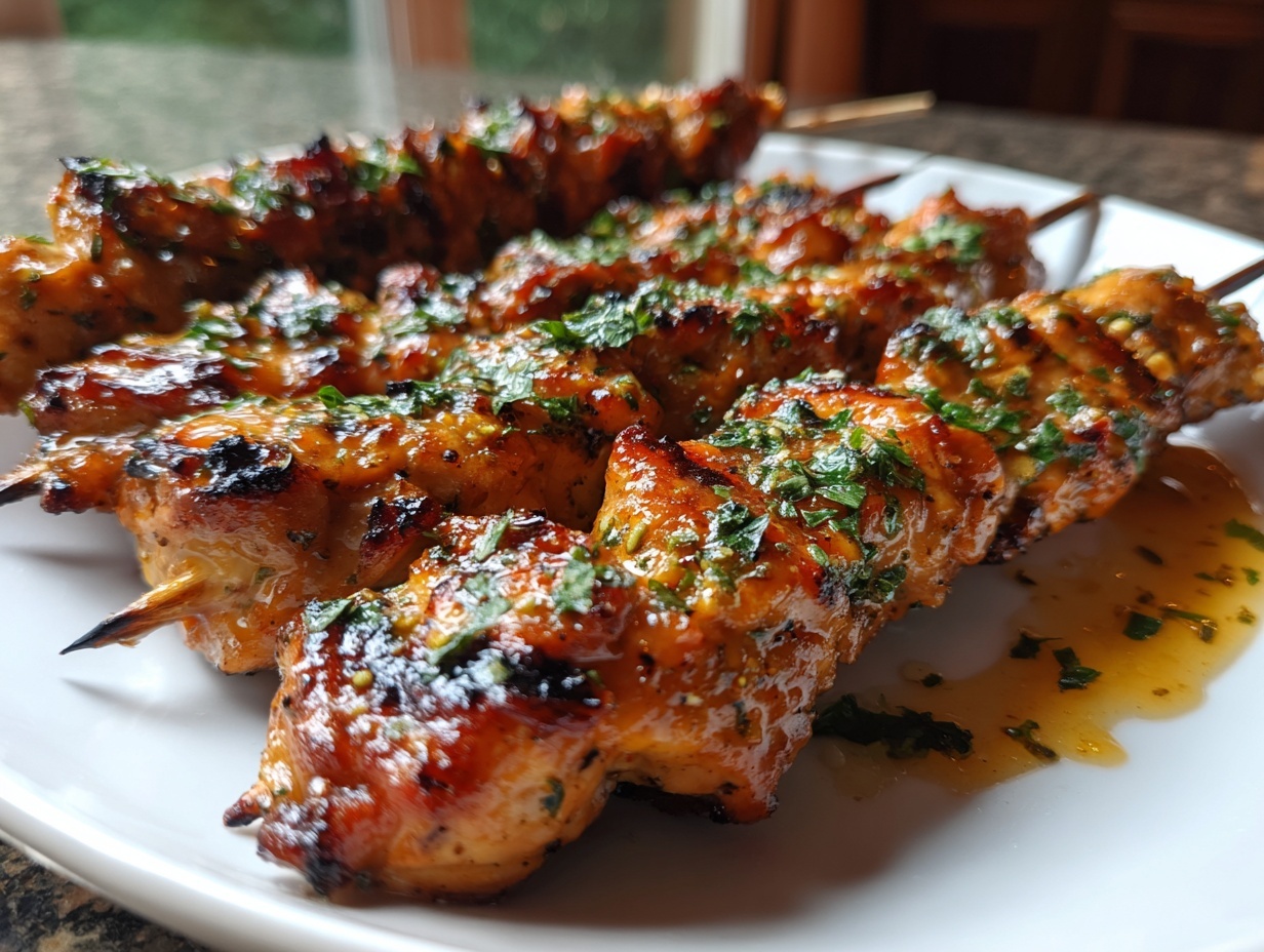 Amazing Spicy Honey-Glazed Chicken Skewers