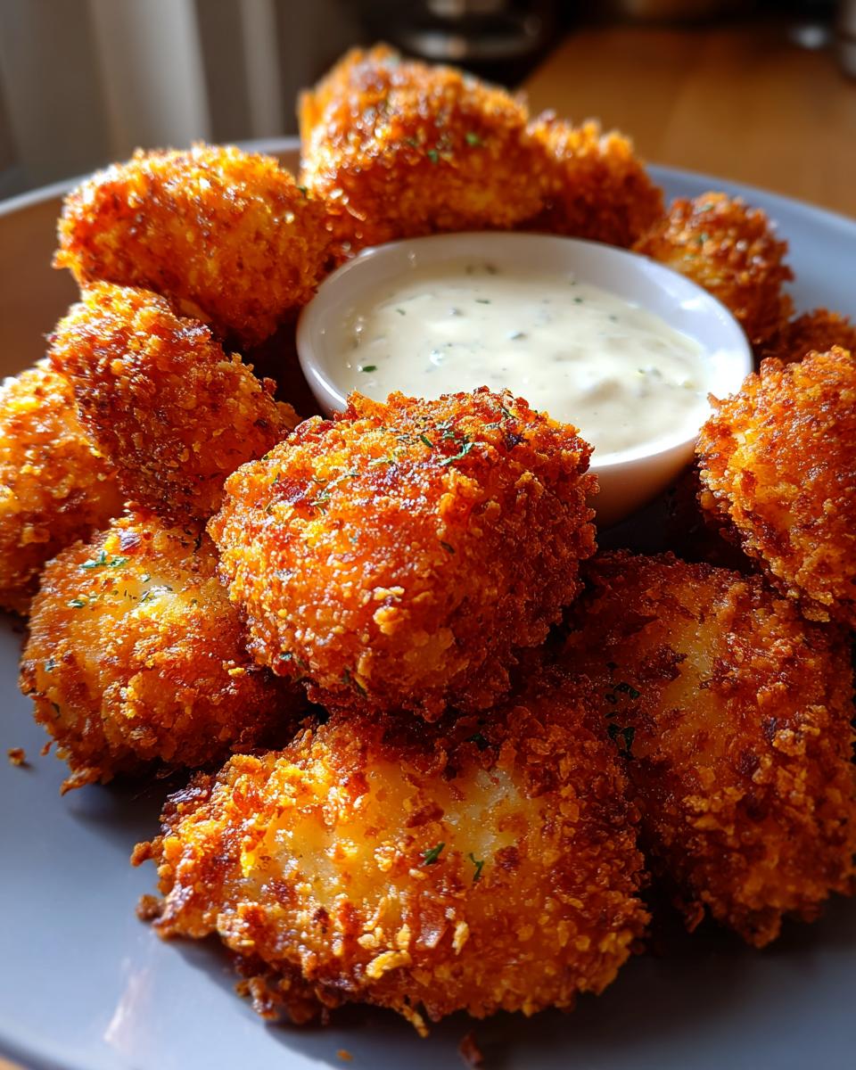Spicy Parmesan Chicken Poppers with Buttery Ranch Dip - detail 1