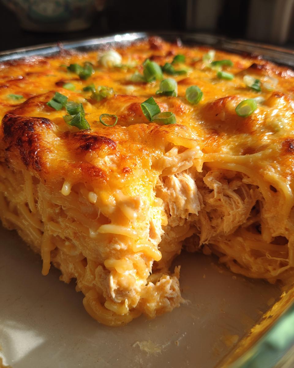 Spicy Southern Cheesy Chicken Spaghetti Casserole - detail 1