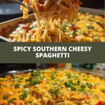 Spicy Southern Cheesy Chicken Spaghetti Casserole