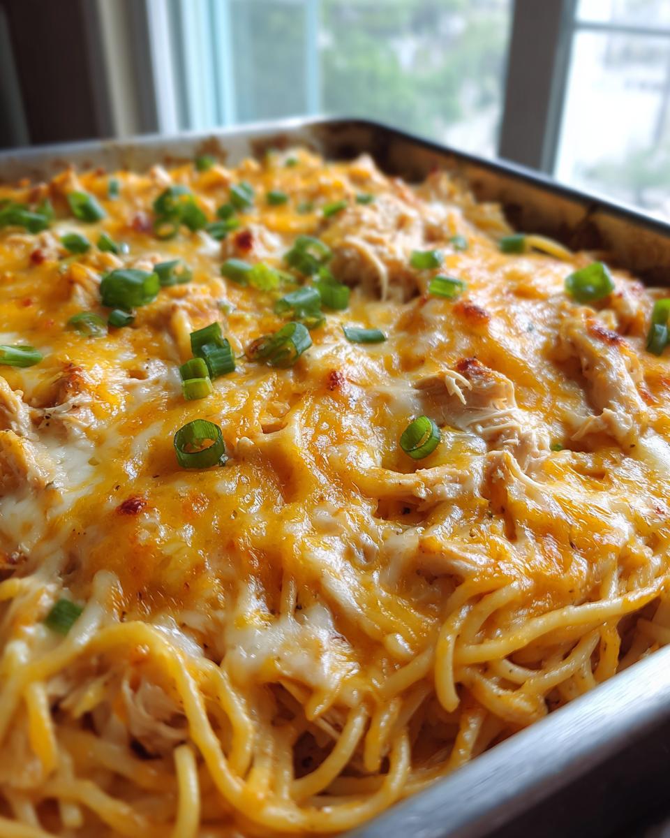 Spicy Southern Cheesy Chicken Spaghetti Casserole - detail 3