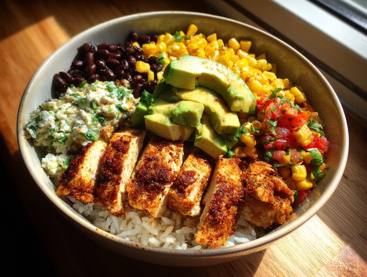 Street Corn Chicken Bowl