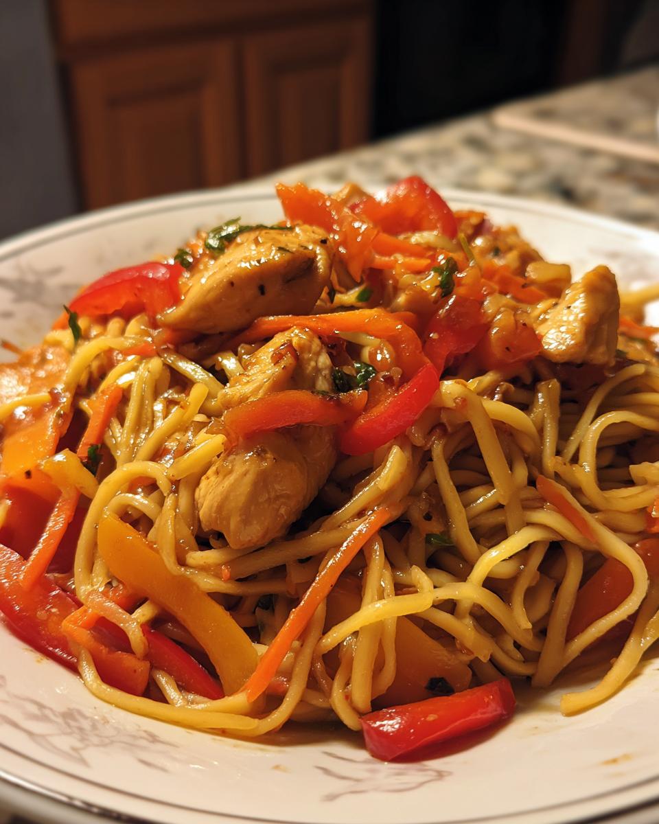 chicken lo mein recipe - detail 1