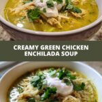 creamy green enchilada chicken soup