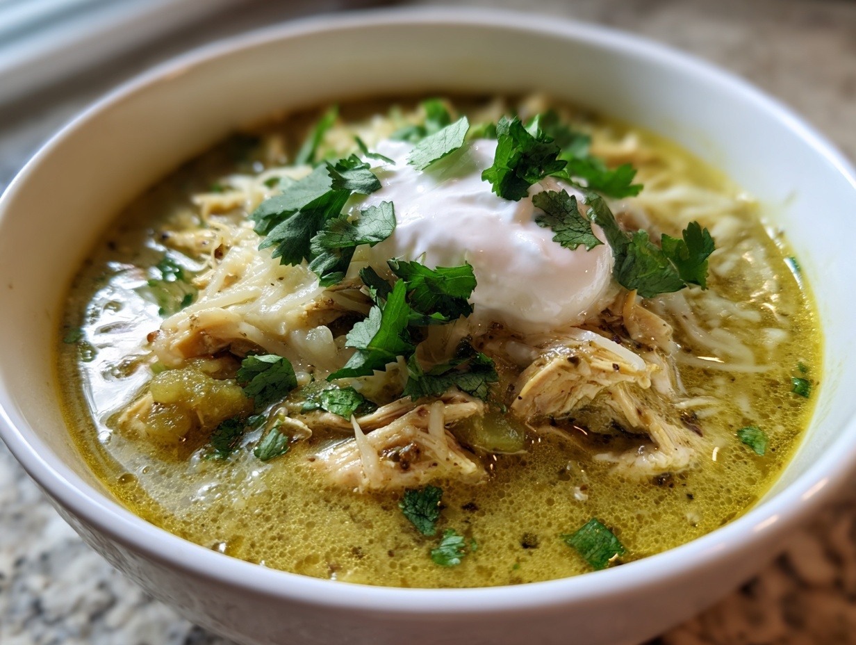 Foolproof Creamy Green Enchilada Chicken Soup