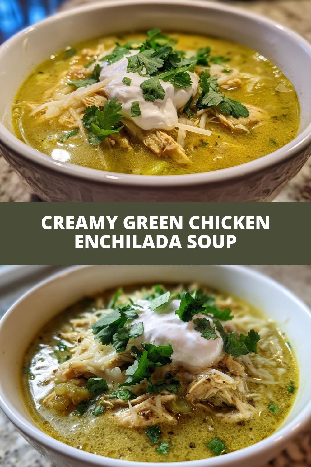 Foolproof Creamy Green Enchilada Chicken Soup