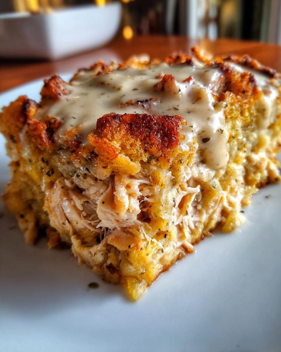 the Coziest Chicken & Dressing Casserole - detail 1