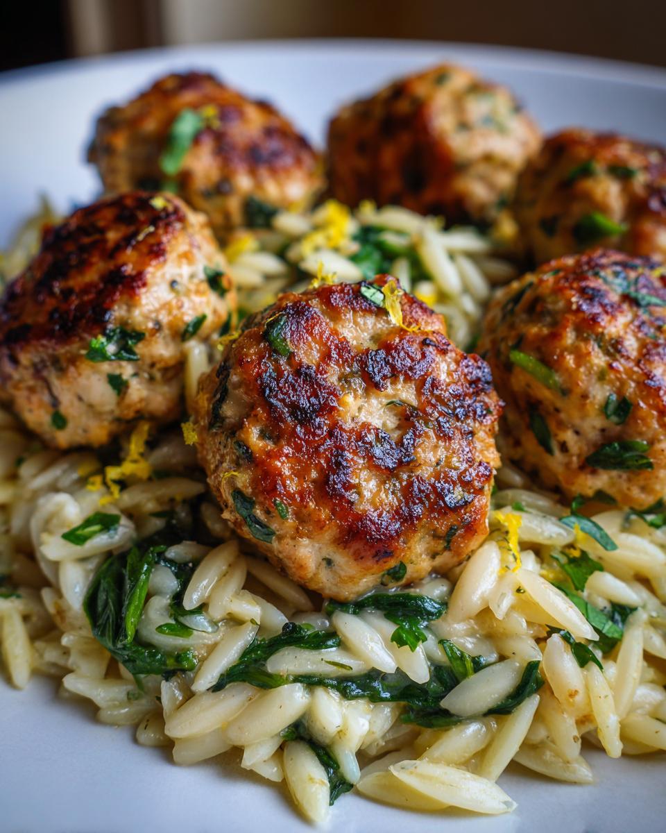 the Juiciest Lemony Chicken Meatballs - detail 1