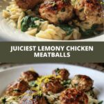 the Juiciest Lemony Chicken Meatballs