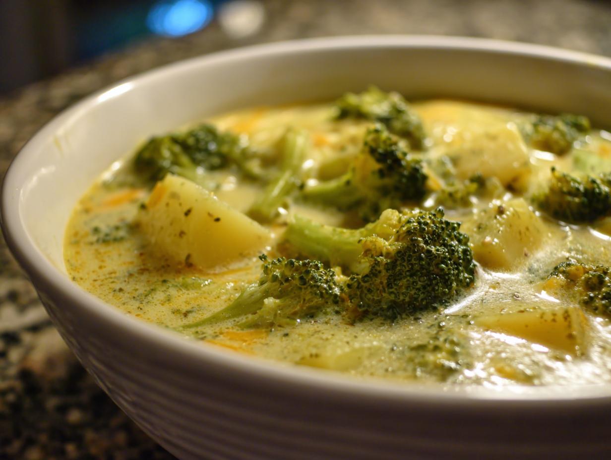 Cheddar Broccoli Potato Soup