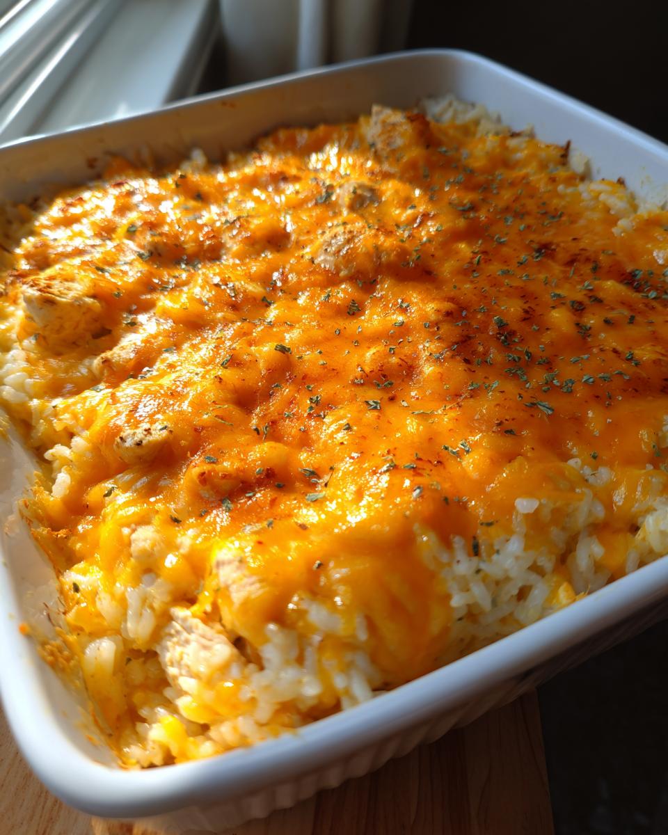 Cheesy Chicken and Rice Casserole - detail 1