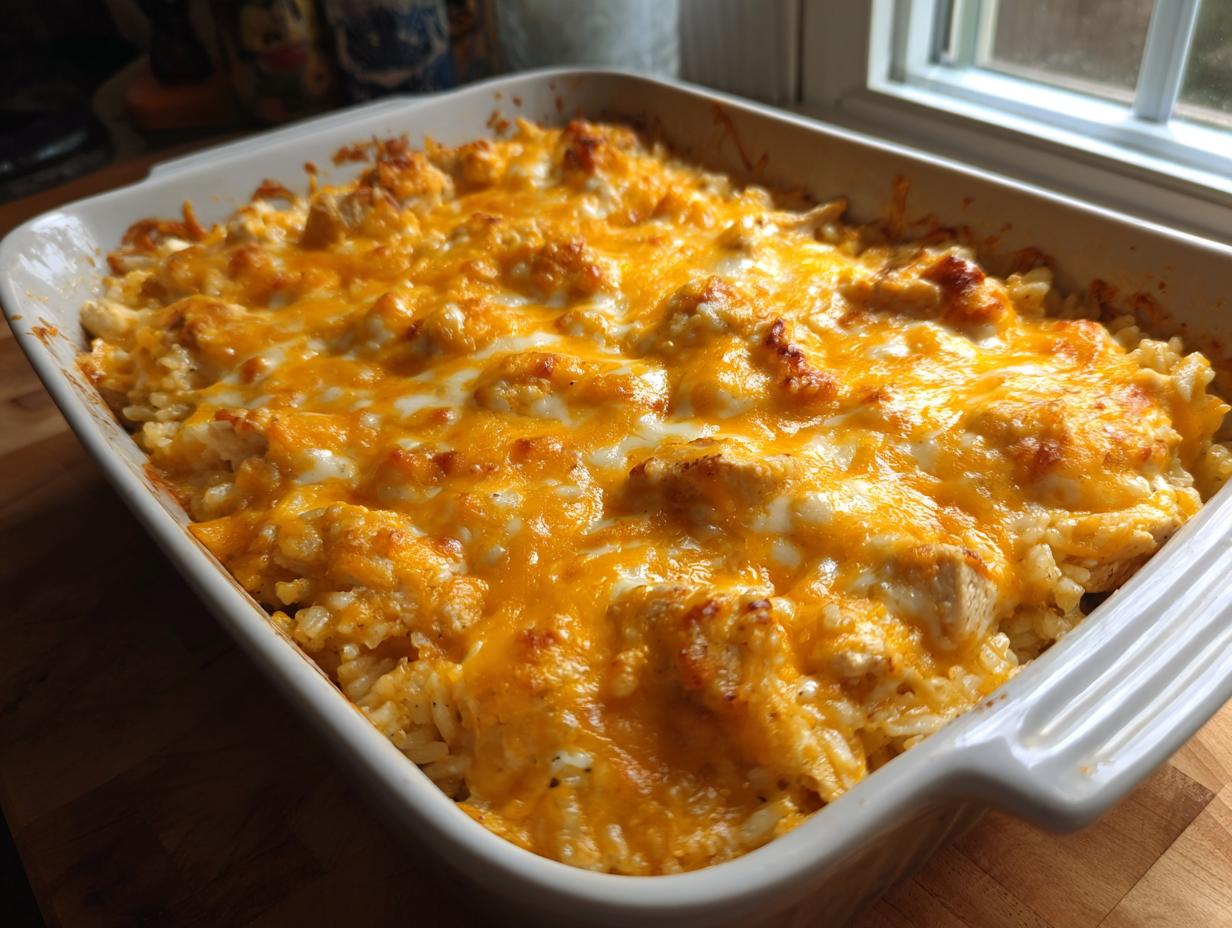 Amazing Cheesy Chicken and Rice Comfort