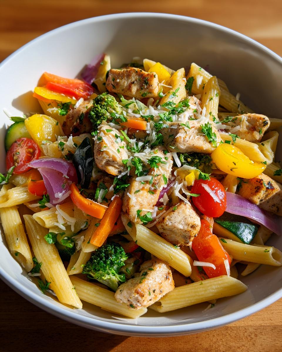 Chicken Pasta Primavera - detail 1