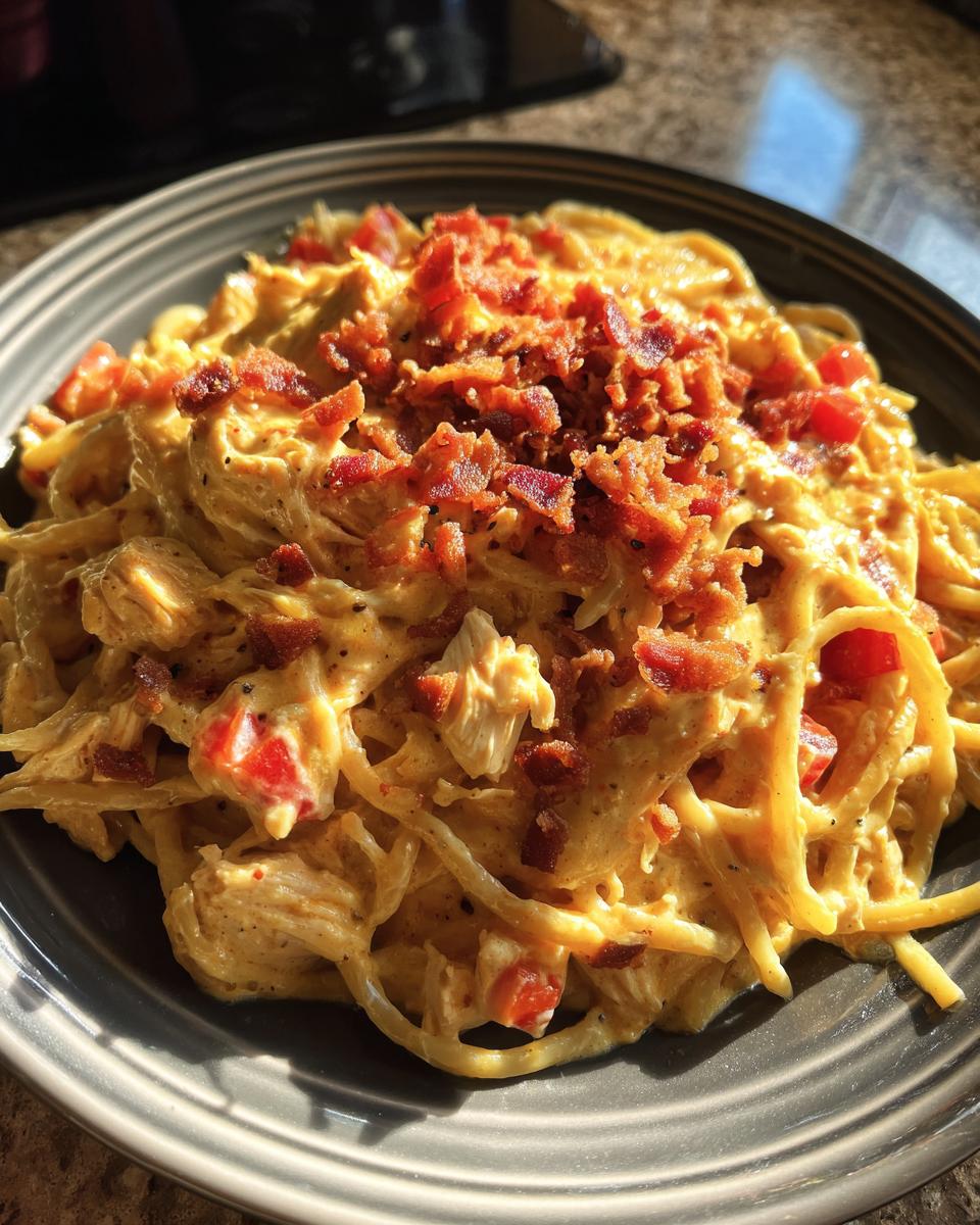 Chicken Spaghetti with Rotel and Velveeta - detail 2