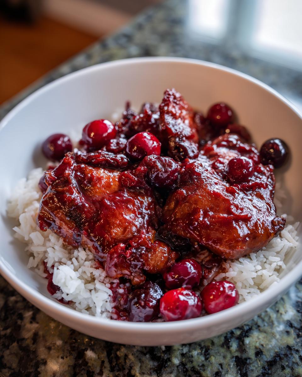 Cranberry Chicken - detail 1
