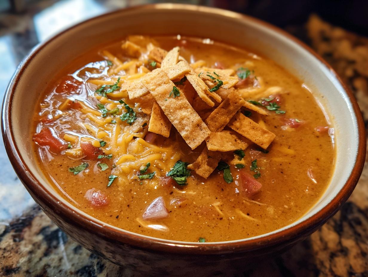 Creamy Chicken Tortilla Soup