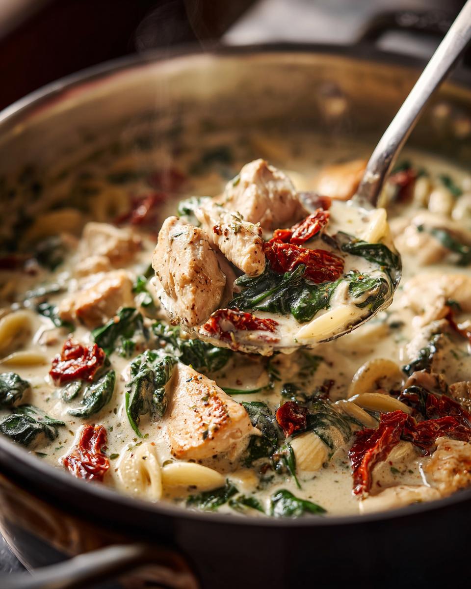 Creamy Marry Me Tuscan Chicken Soup - detail 2