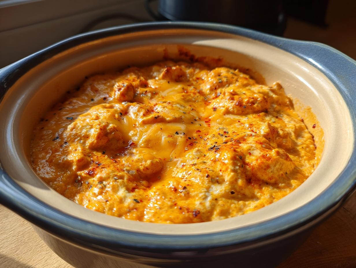 Crockpot Buffalo Chicken Dip