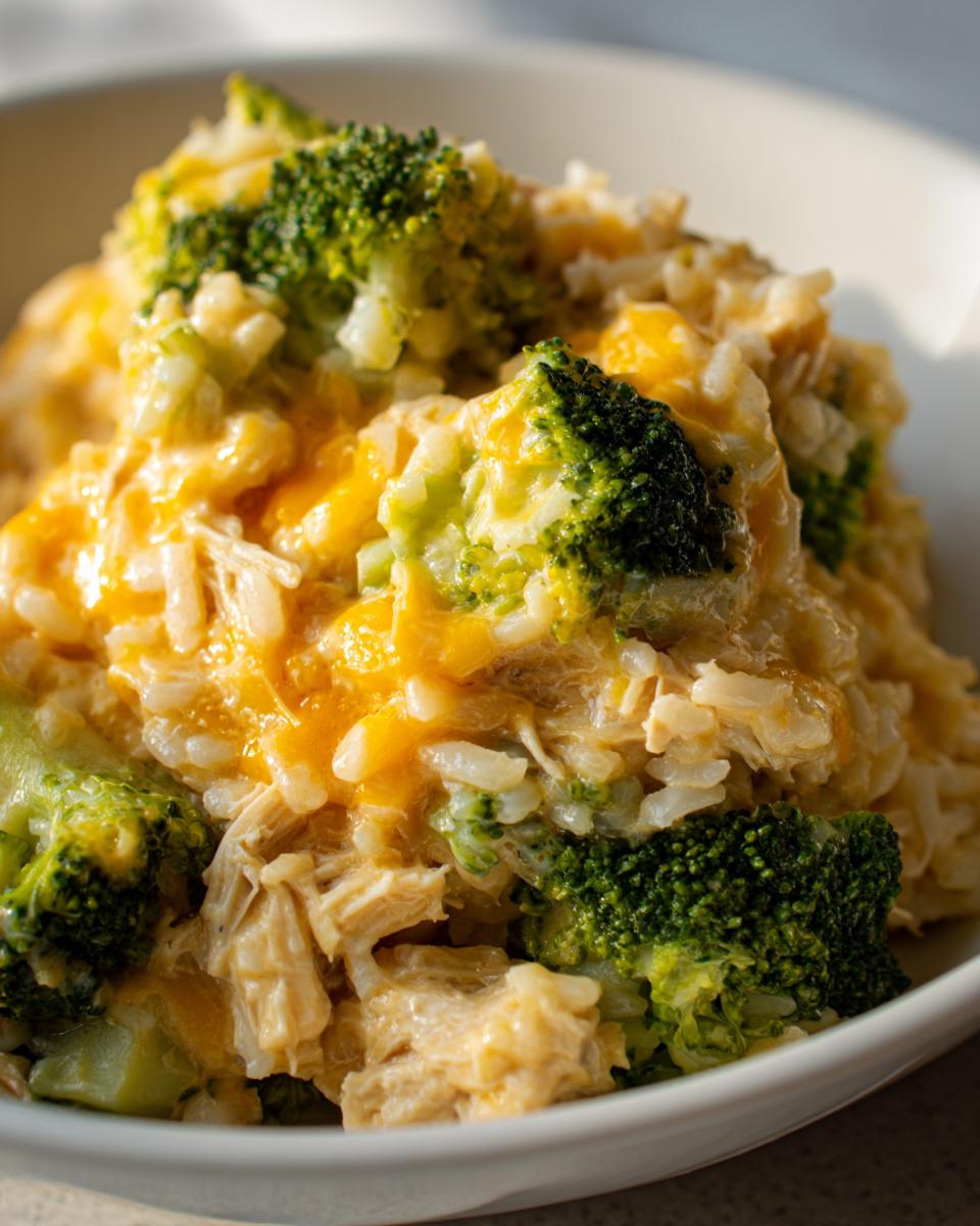 Crockpot Cheesy Chicken Broccoli Rice - detail 1
