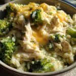 Crockpot Cheesy Chicken Broccoli Rice