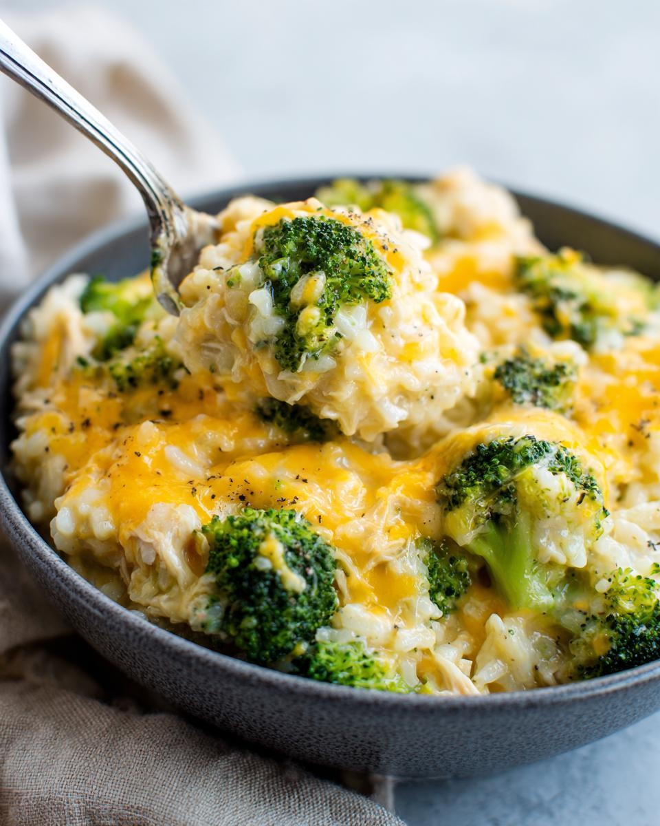 Crockpot Cheesy Chicken Broccoli Rice - detail 2