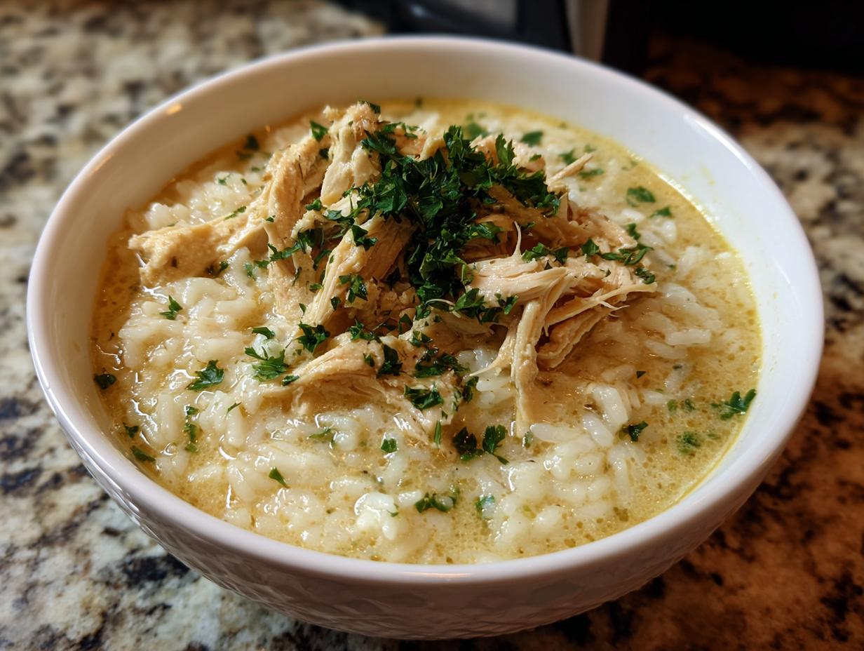 Amazing Greek Lemon Chicken Soup Comfort