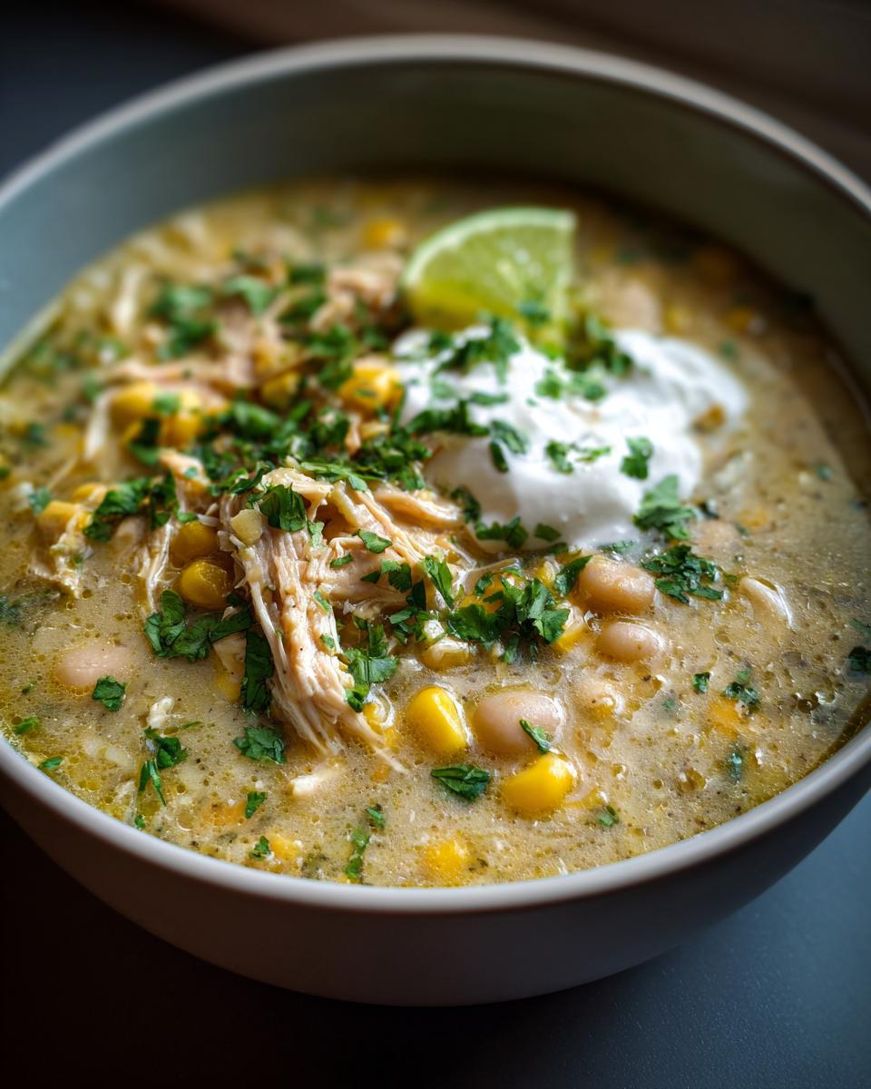Healthy White Chicken Chili - detail 1