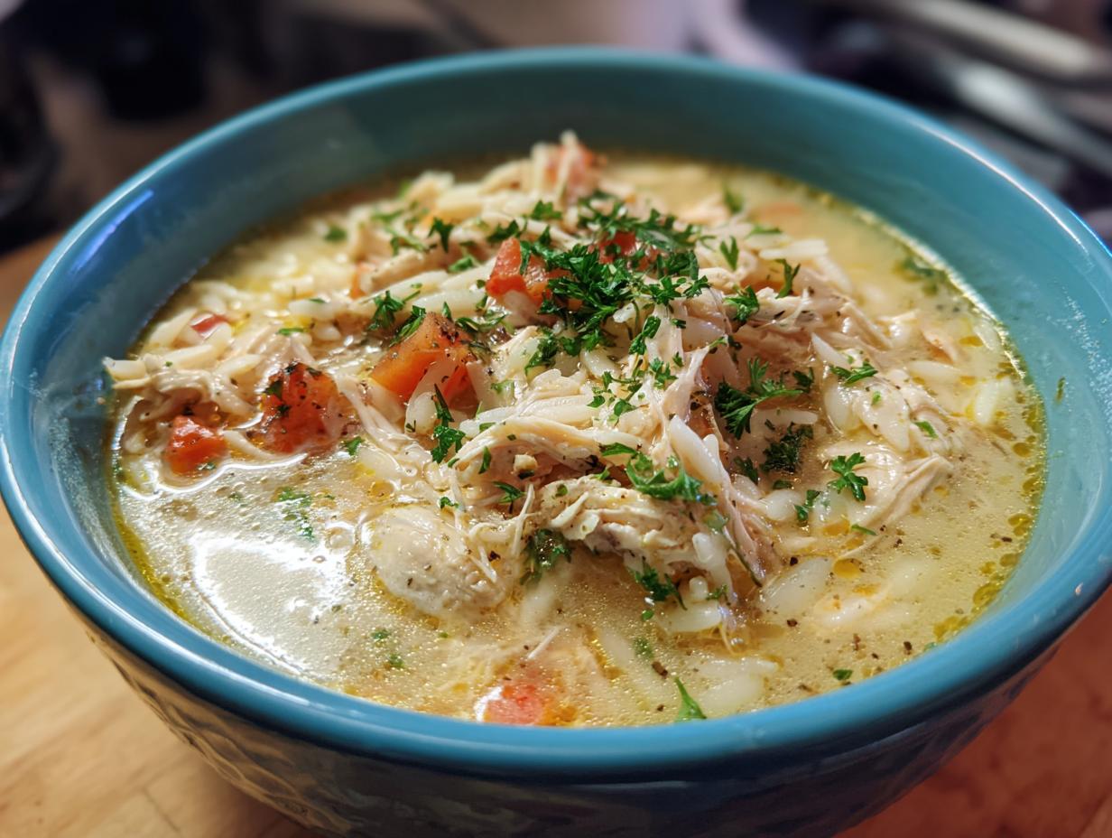 Hearty Lemon Chicken Orzo Soup: 10-Min Prep