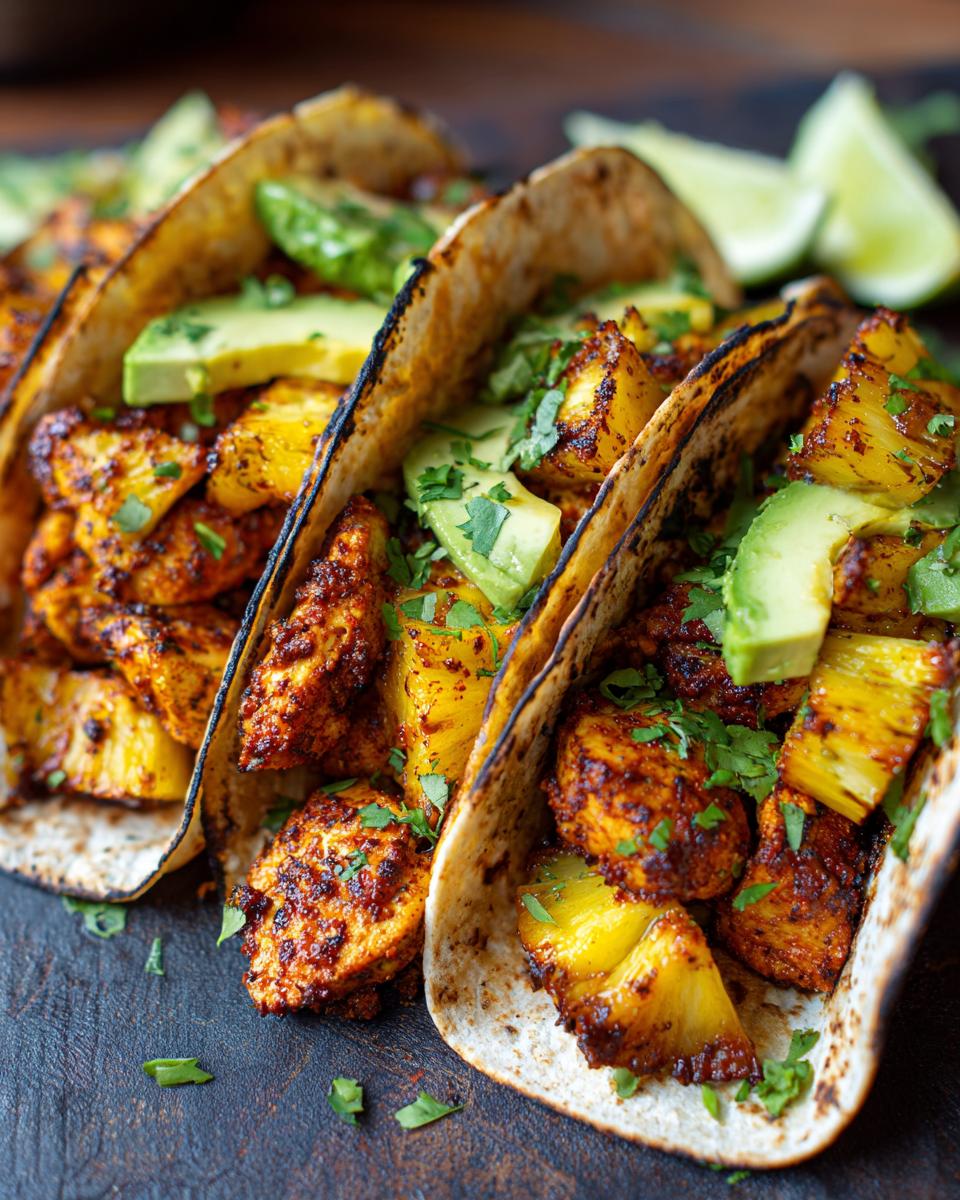 One Pan Chicken & Pineapple Tacos - detail 1