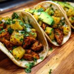 One Pan Chicken & Pineapple Tacos