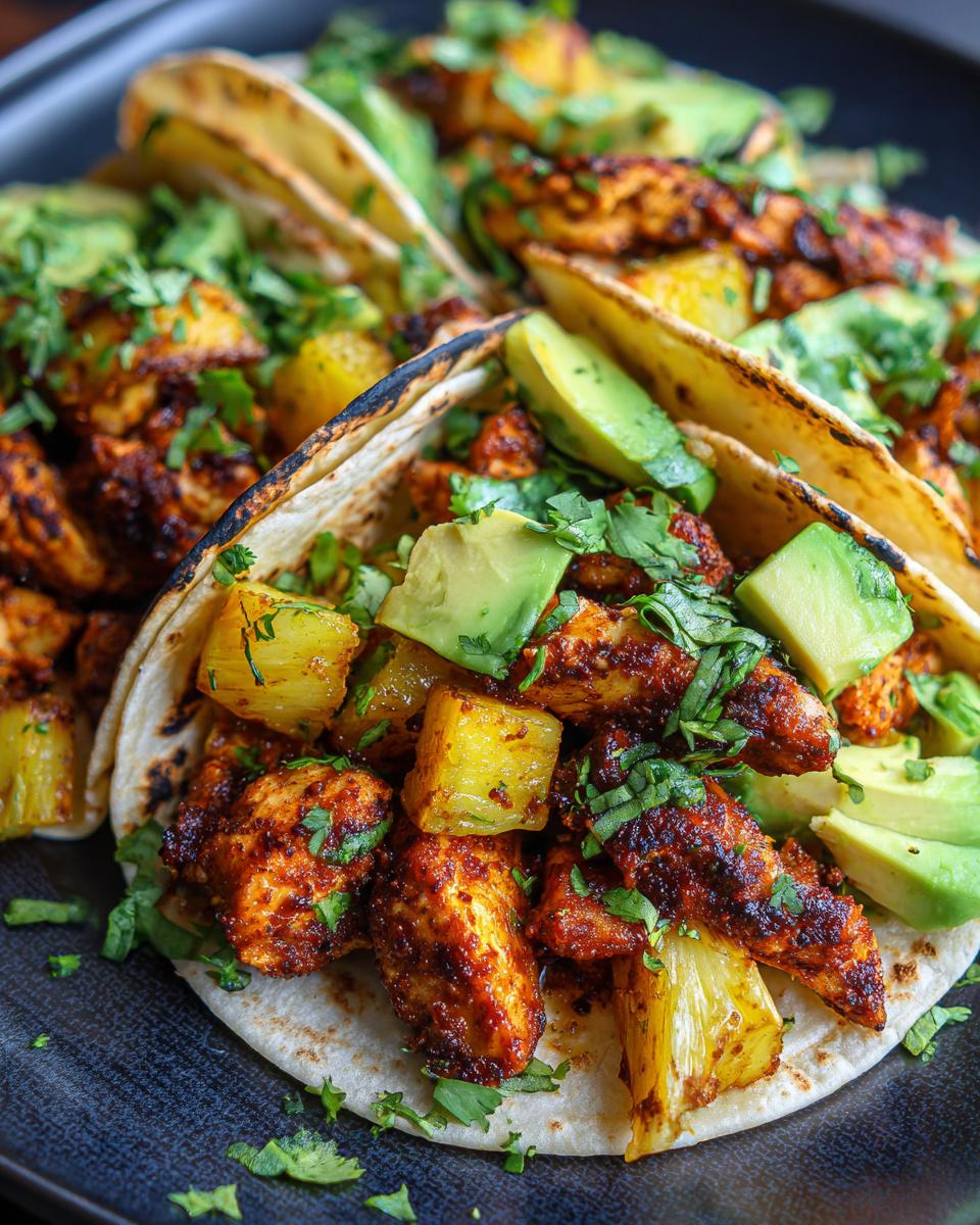 One Pan Chicken & Pineapple Tacos - detail 3