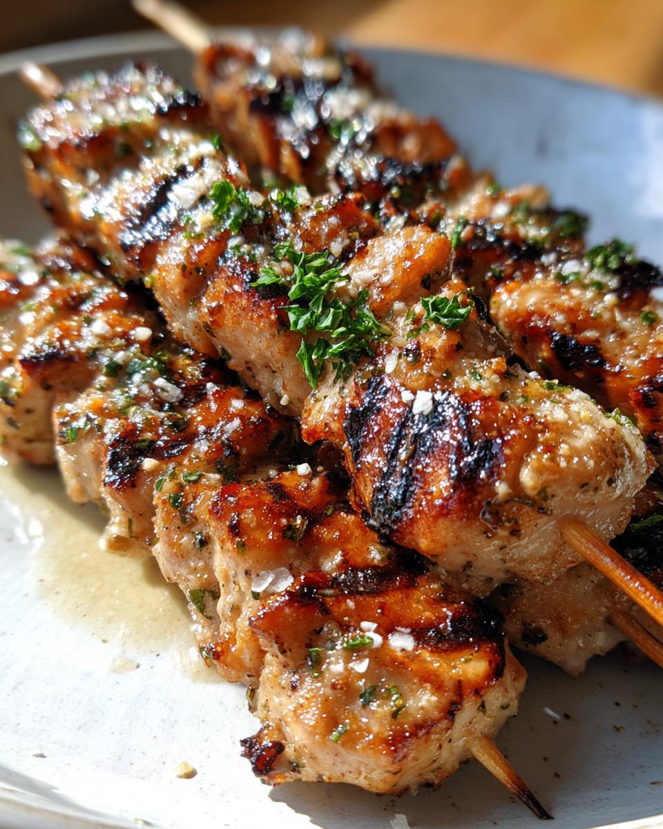Ranch Garlic Parmesan Chicken Skewers - detail 1