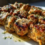 Ranch Garlic Parmesan Chicken Skewers