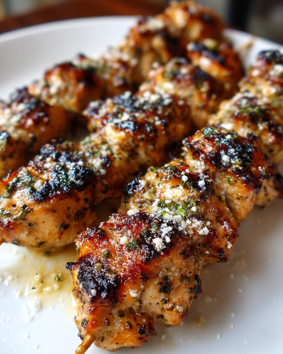 Ranch Garlic Parmesan Chicken Skewers - detail 2