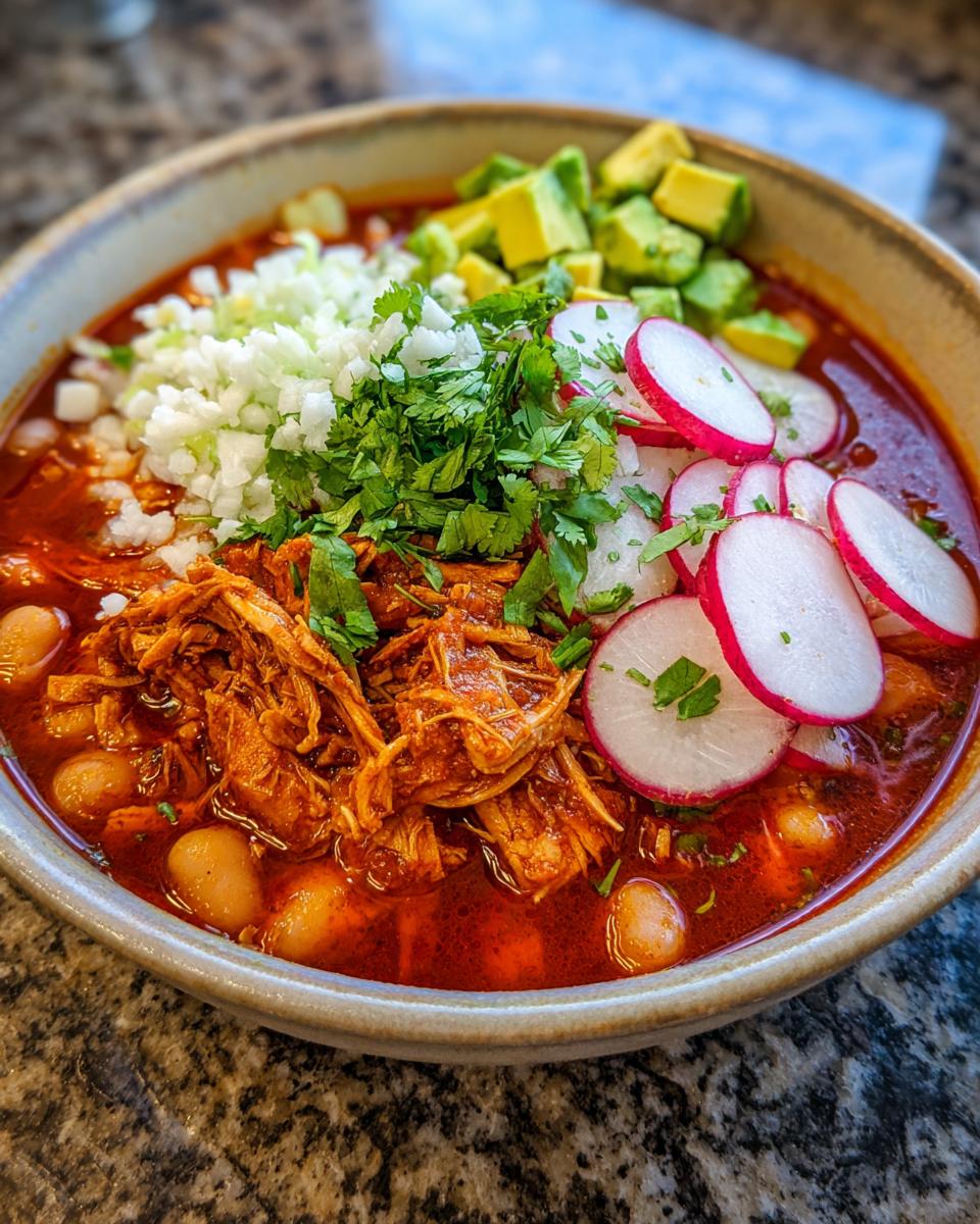 Red Pozole with Chicken - detail 1