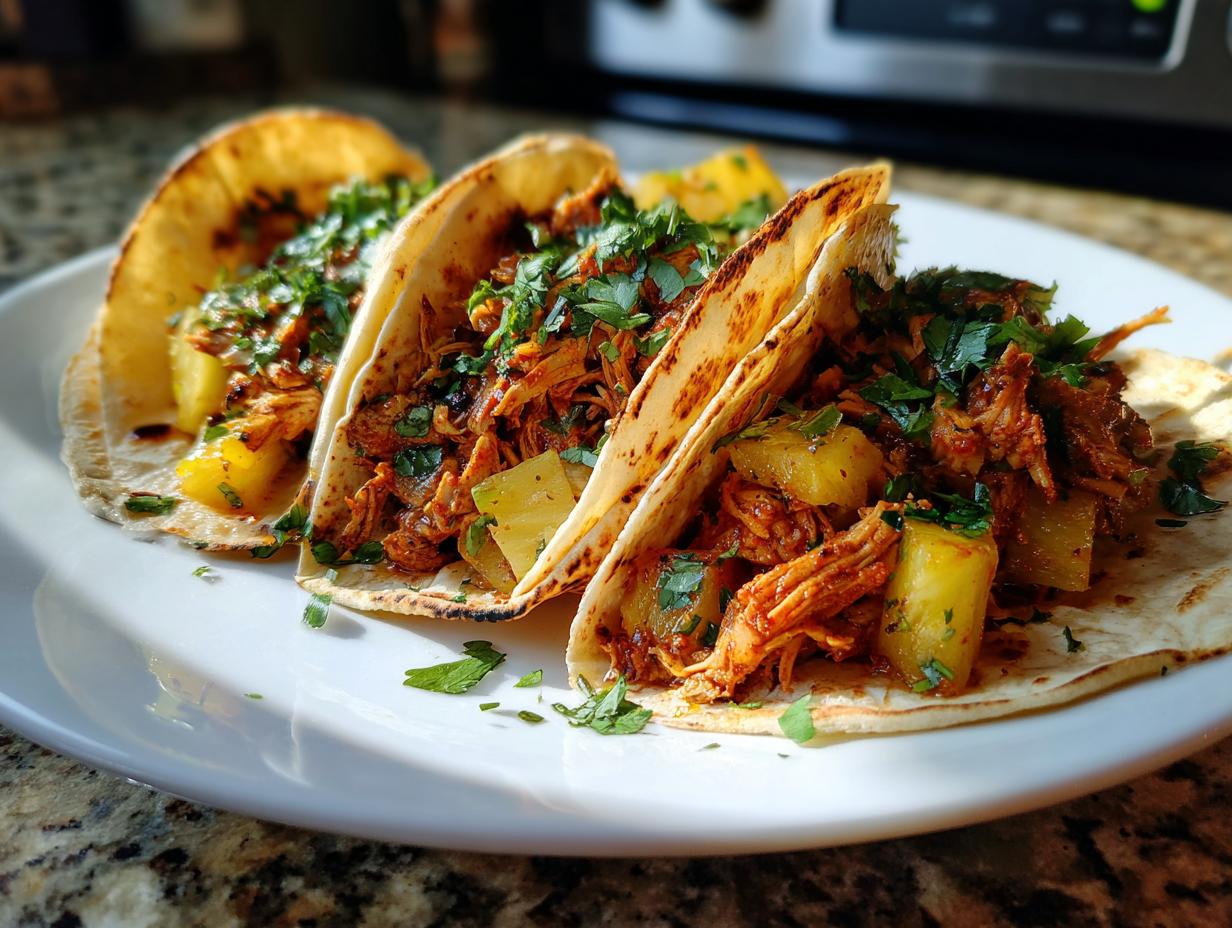 Sheet Pan Pineapple Chipotle Chicken Tacos: 1 Amazing Meal