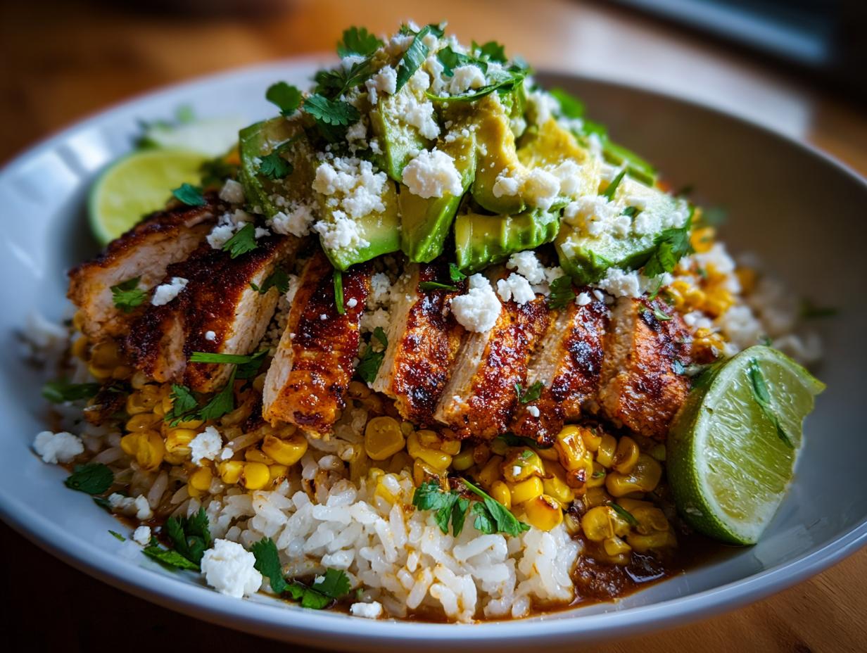 Street Corn Chicken Bowls