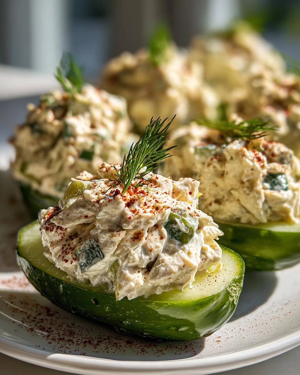Amazing Chicken Salad Pickle Boats in 15 Minutes 5 Chicken Salad Pickle Boats - detail 2