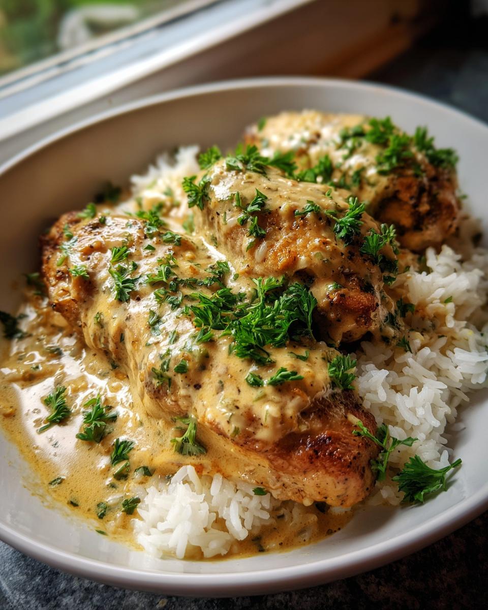 Creamy Smothered Chicken and Rice - detail 1