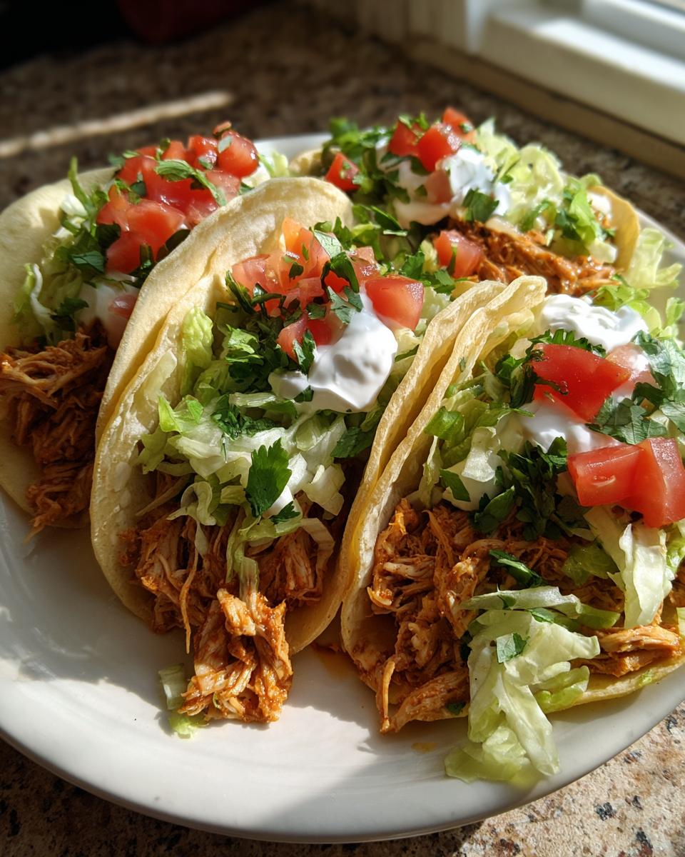 Crockpot Shredded Chicken Tacos: 12 Juicy Bites 5 Crockpot Shredded Chicken Tacos - detail 2
