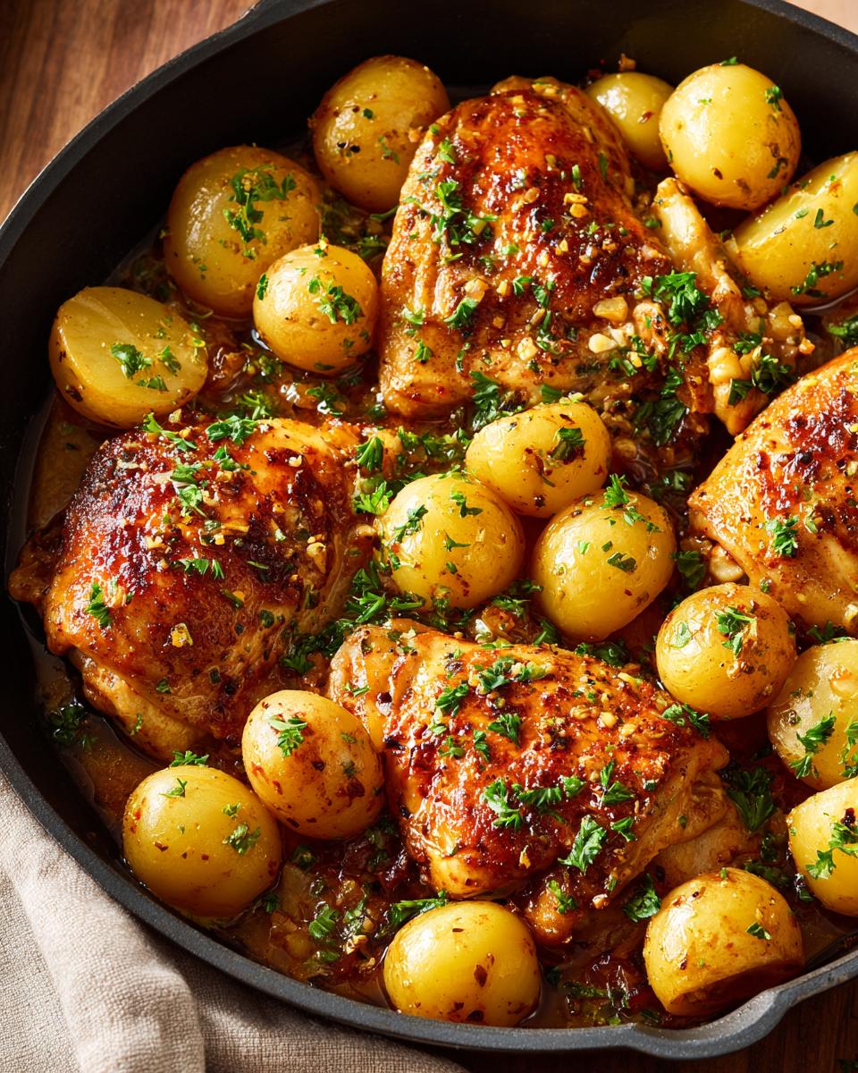 Garlic Parmesan Crockpot Chicken and Potatoes - detail 2