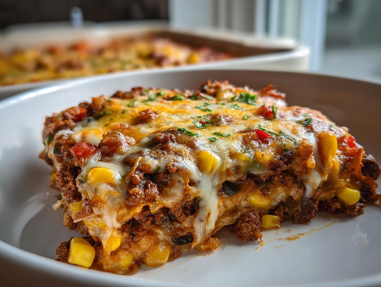 Savory Ground Chicken Taco Casserole: 1 Amazing Dish