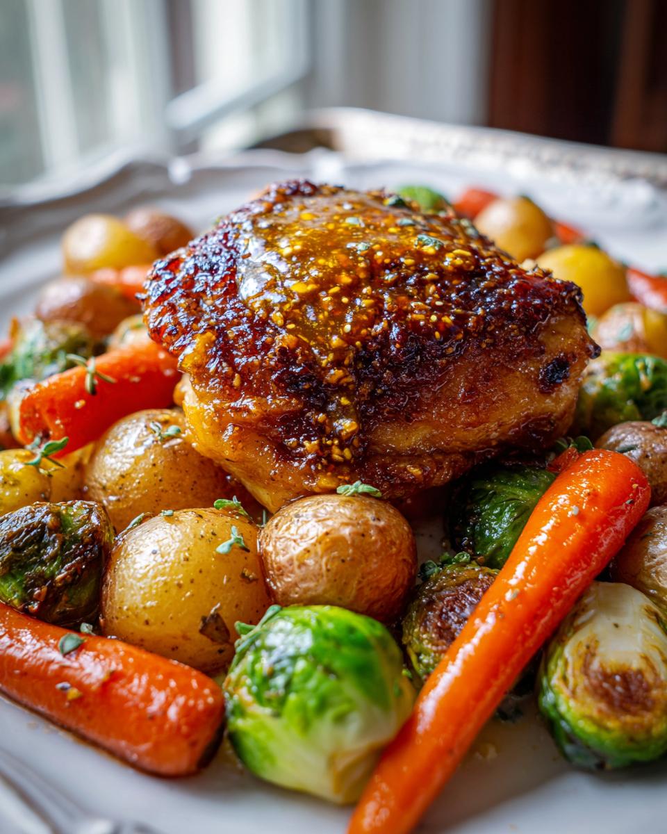 Amazing 6-Ingredient Honey Mustard Sheet Pan Chicken 5 Honey Mustard Sheet Pan Chicken - detail 2