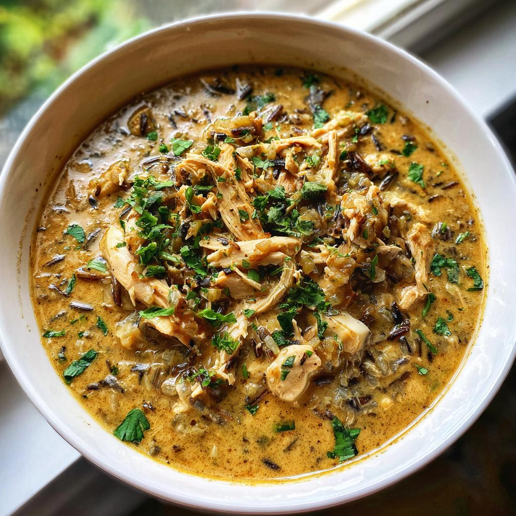 Amazing Slow Cooker Chicken Soup You'll Love 5 Slow Cooker Chicken, Wild Rice, and Mushroom Soup with Sage - detail 2