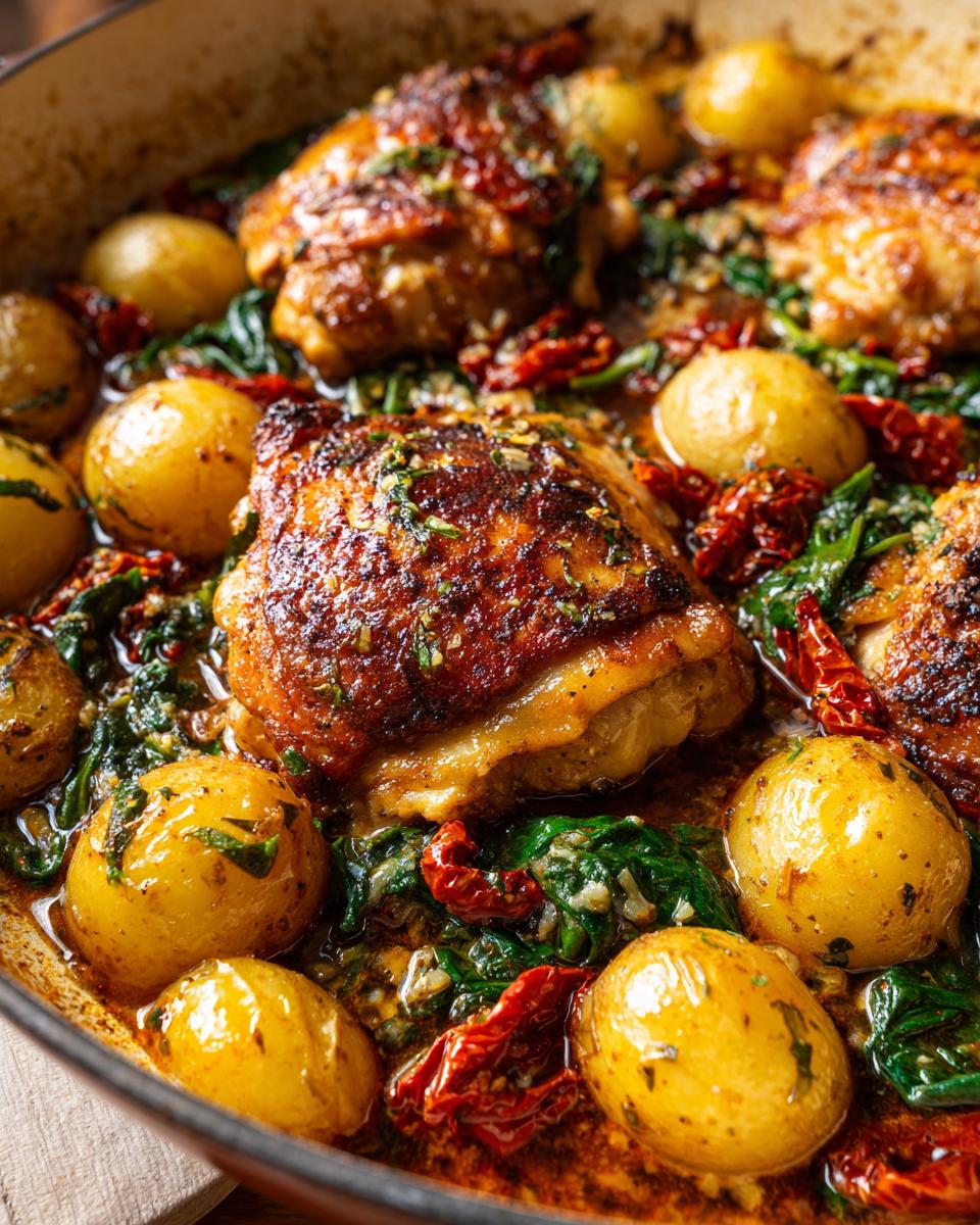 Amazing 1-Pan Tuscan Garlic Chicken and Potatoes 5 Tuscan Garlic Chicken and Potatoes - detail 2