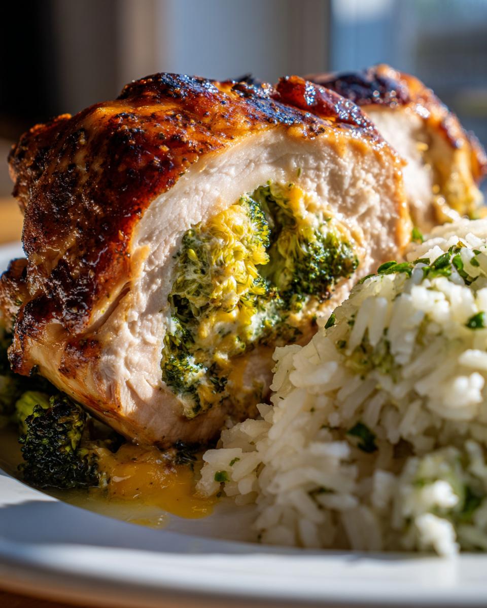 4 Quick Broccoli Cheddar Stuffed Chicken Bliss 4 Broccoli Cheddar Stuffed Chicken - detail 1