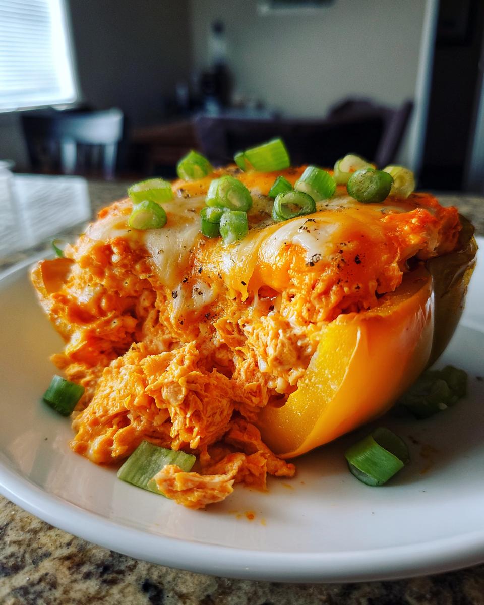 5 Minute Buffalo Chicken Stuffed Peppers Joy 4 Buffalo Chicken Stuffed Peppers - detail 1