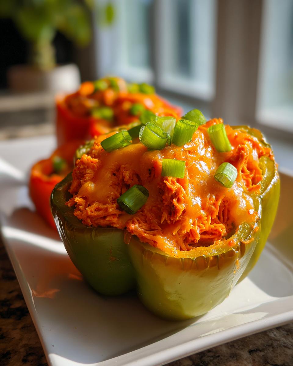 5 Minute Buffalo Chicken Stuffed Peppers Joy 5 Buffalo Chicken Stuffed Peppers - detail 2